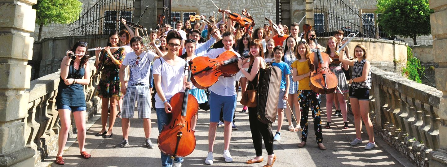 Jugendorchester auf Schlossbrücke