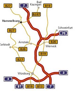 Anfahrtskarte der A7